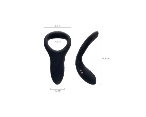 Черное эрекционное кольцо Lovense Diamo