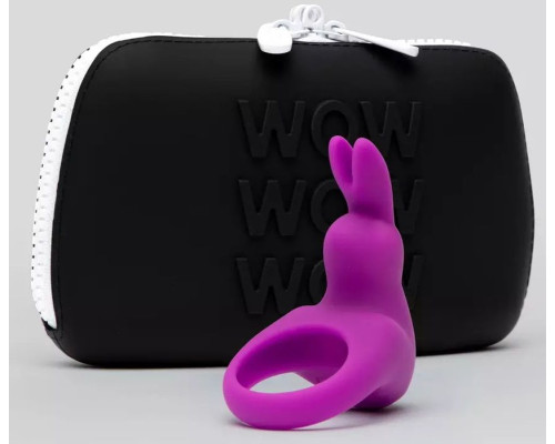 Фиолетовое эрекционное виброкольцо Happy Rabbit Cock Ring Kit