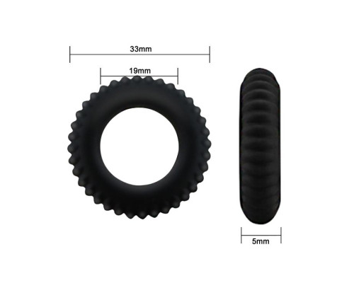 Эреционное кольцо с ребрышками Titan