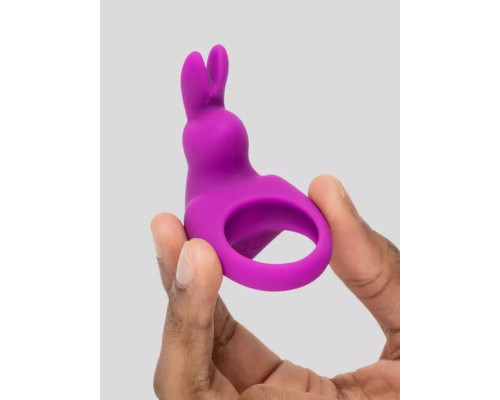 Фиолетовое эрекционное виброкольцо Happy Rabbit Cock Ring Kit