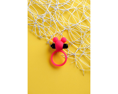 Розовое виброкольцо на пенис A-Toys