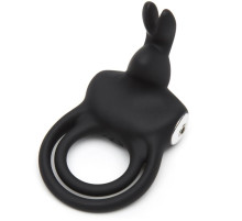 Черное эрекционное виброкольцо Happy Rabbit Cock Ring