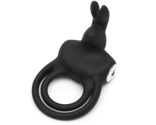 Черное эрекционное виброкольцо Happy Rabbit Cock Ring