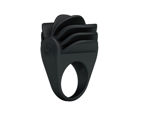 Рифленое эрекционное кольцо с вибрацией Chester