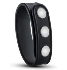 Черное эрекционное кольцо на кнопках