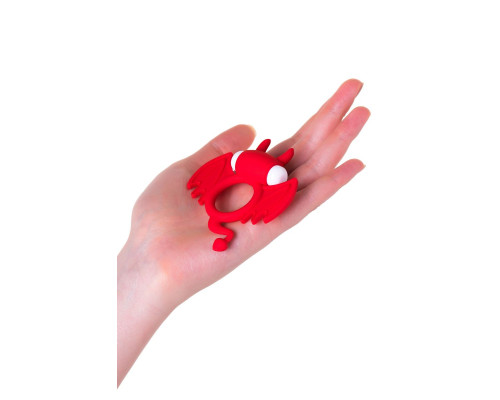 Красное эрекционное кольцо на пенис JOS COCKY DEVIL