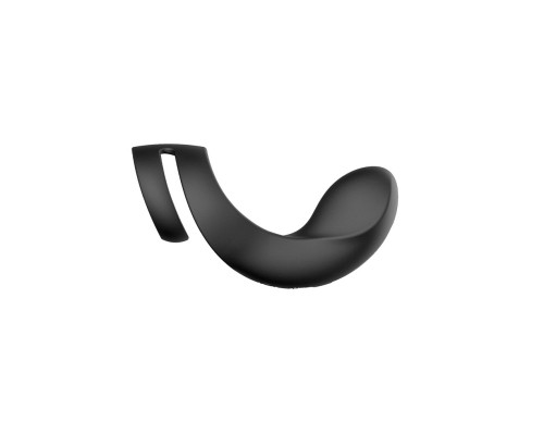 Черное эрекционное кольцо Benedict для стимуляции промежности