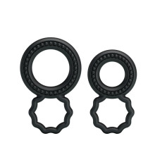 Набор из 2 эрекционных колец с подхватом мошонки