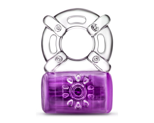 Фиолетовое эрекционное виброкольцо One Night Stand Vibrating C-Ring