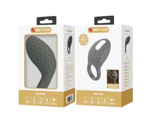 Серое эрекционное виброкольцо