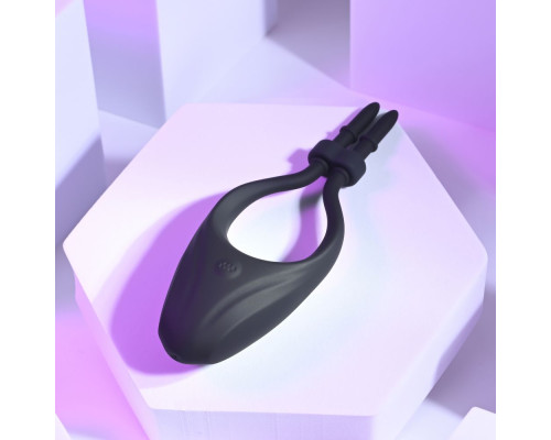 Черное эрекционное вибролассо Perfect Fit