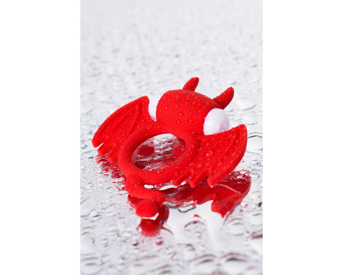 Красное эрекционное кольцо на пенис JOS COCKY DEVIL