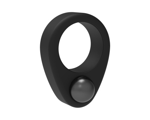 Черное эрекционное кольцо Cockring Single Weight