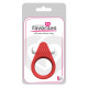 Красное эрекционное кольцо LIT-UP SILICONE STIMU RING 1 RED