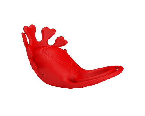 Красное эрекционное кольцо с вибрацией Ruben