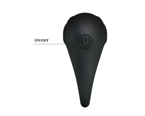 Черное вибрирующее эрекционное кольцо