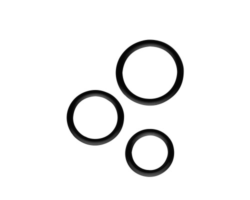Набор из 3 эрекционных колец SILICONE COCKRINGS