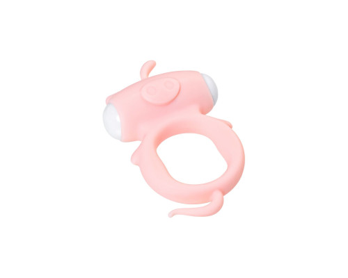 Розовое виброкольцо на пенис Kear