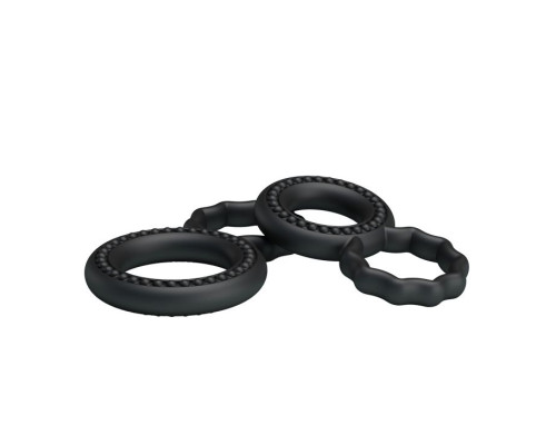 Набор из 2 эрекционных колец с подхватом мошонки