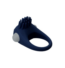 Синее эрекционное виброкольцо STIMU RING