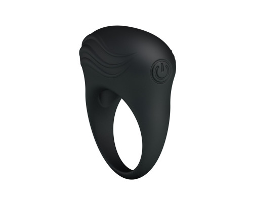 Черное вибрирующее эрекционное кольцо