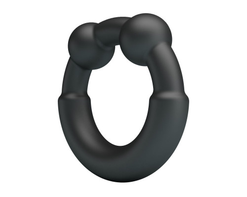 Черное эрекционное кольцо Meco