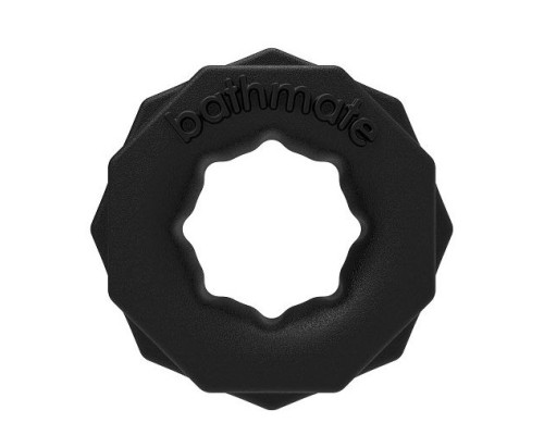 Чёрное эрекционное кольцо Spartan