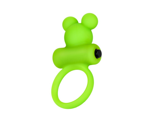 Зеленое виброкольцо на пенис A-Toys
