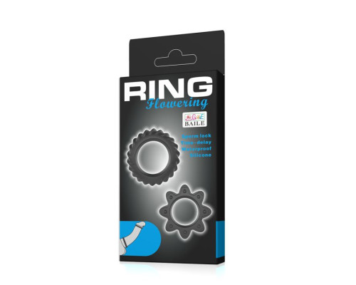 Набор ребристых эрекционных колец Ring Flowering