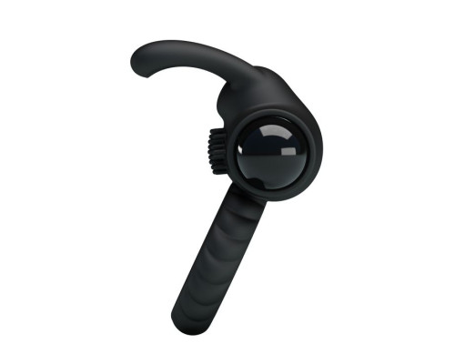 Эрекционное кольцо с клиторальным виброзайцем Eudora