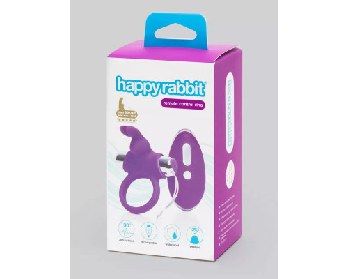 Лиловое виброкольцо с пультом ДУ Remote Control Cock Ring