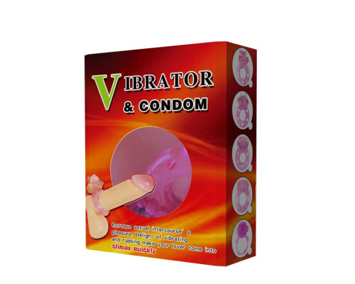 Розовое эрекционное виброкольцо с мишкой на вибропуле