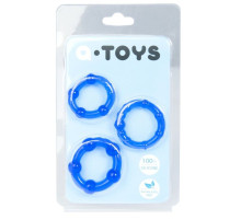 Набор из 3 синих эрекционных колец A-toys