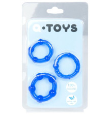 Набор из 3 синих эрекционных колец A-toys