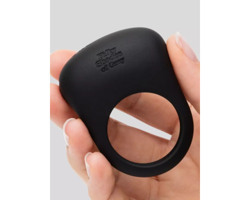 Черное эрекционное виброкольцо Sensation Rechargeable Vibrating Love Ring
