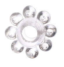 Прозрачное гелевое эрекционное кольцо-цветок