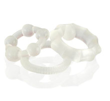 Набор из 3 прозрачных эластичных эрекционных колец