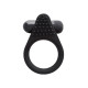 Черное эрекционное виброкольцо Brid с шипиками