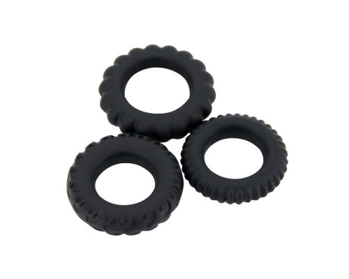 Набор Titan из 3 эрекционных колец, имитирующих автомобильные шины