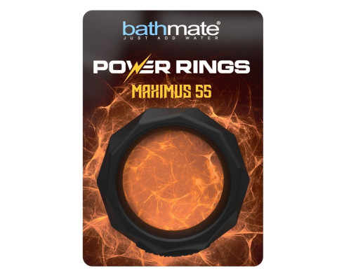 Черное эрекционное кольцо Maximus 55