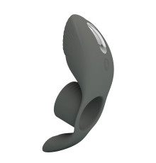 Серое кольцо на пенис с вибрацией