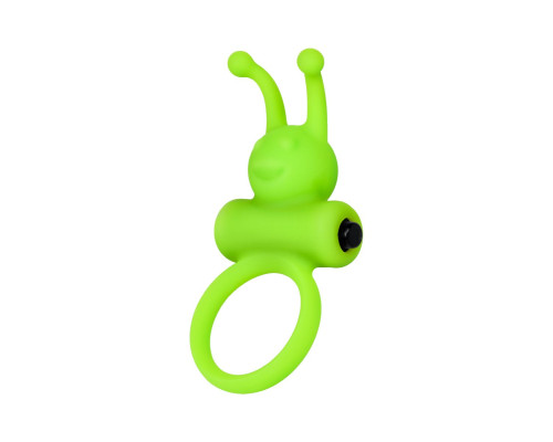 Зеленое эрекционное виброкольцо на пенис Cock Ring