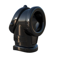 Черная насадка для пениса Cock Pipe with Ball-Stretcher