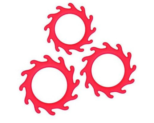 Набор из 3 красных эрекционных колец Renegade Gears