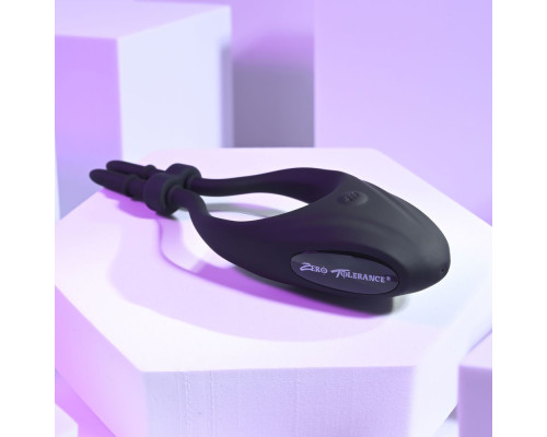 Черное эрекционное вибролассо Perfect Fit