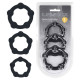 Набор из 3 эрекционных колец Beaded Silicone Cockring Set