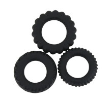 Набор Titan из 3 эрекционных колец, имитирующих автомобильные шины