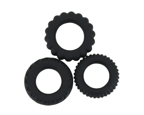 Набор Titan из 3 эрекционных колец, имитирующих автомобильные шины