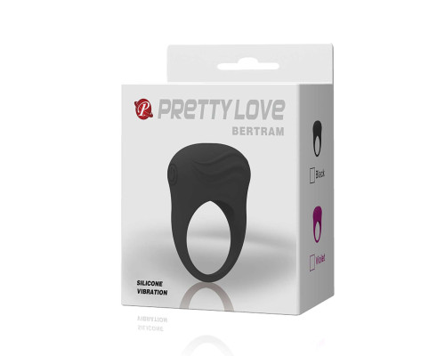 Черное вибрирующее эрекционное кольцо