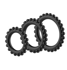 Набор из 3 ребристых эреционных колец TITAN